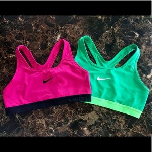 Two Nike Sports Bras